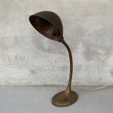 VINTAGE ANTIQUE DESKLAMP THE GREIST MFG CO ヴィンテージ アンティーク デスクランプ スタンドライト 卓上ライト 照明 / グースネック アイアン 鉄 店舗什器 アメリカ