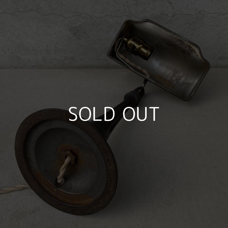 画像6: VINTAGE ANTIQUE DESKLAMP ヴィンテージ アンティーク デスクランプ スタンドライト 卓上ライト テーブルランプ 照明 / アイアン 鉄 店舗什器 アメリカ