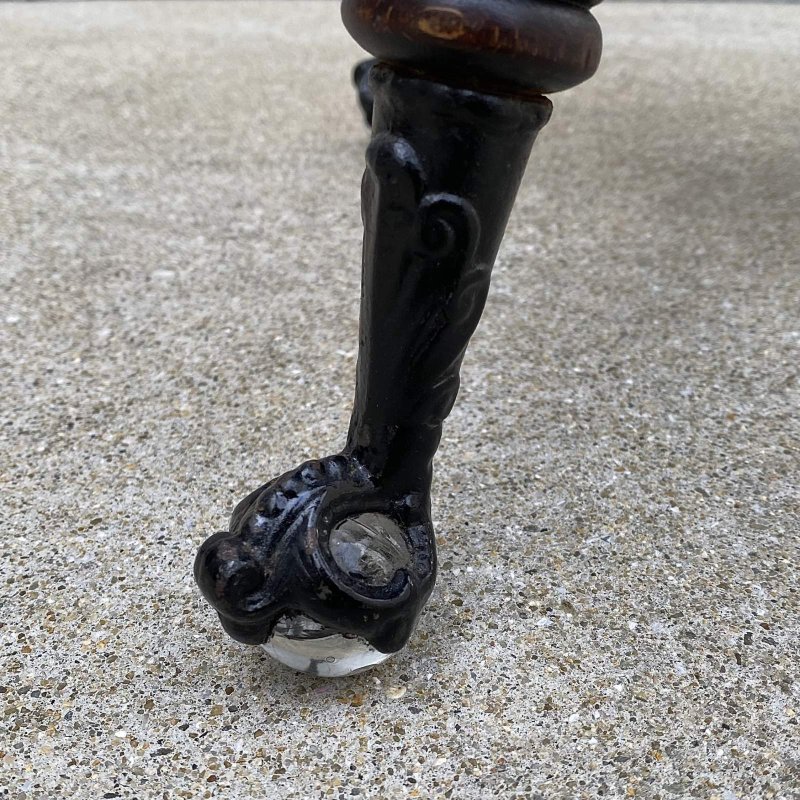 画像9: VINTAGE ANTIQUE PIANO CHAIR STOOL  ヴィンテージ アンティーク ピアノチェア スツール 椅子 / 回転いす ウッド 木製 家具 店舗什器 アメリカ (2)