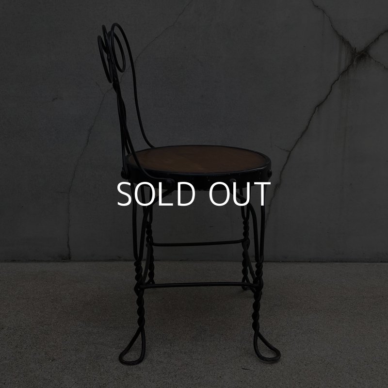 画像4: VINTAGE ANTIQUE KIDS CHAIR PARLOR CHAIR ヴィンテージ アンティーク 椅子 アイスクリームチェア パーラーチェア / キッズ 子供用 家具 インテリア アイアン 店舗什器 アメリカ USA (1)