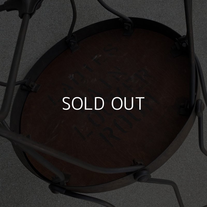 画像8: VINTAGE ANTIQUE ICE CREAM PARLOR CHAIR ヴィンテージ アンティーク アイスクリームパーラーチェア 椅子 / ウッド アイアン 木製 家具 店舗 什器 アメリカ USA (3)