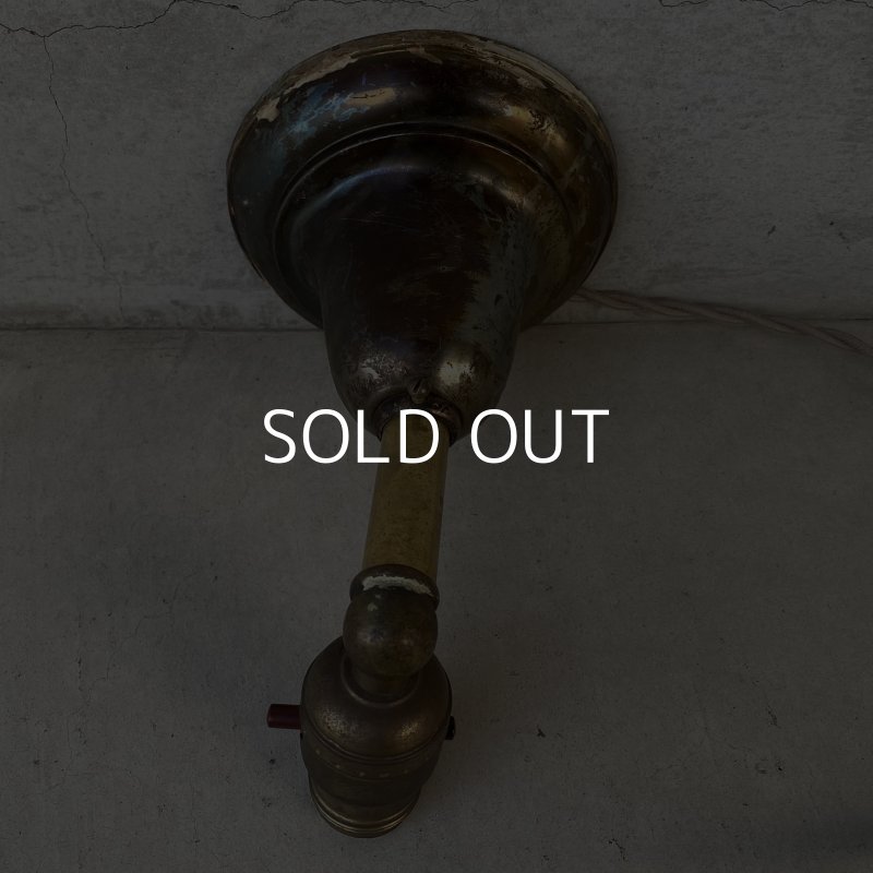 画像6: VINTAGE ANTIQUE LAMP LIGHT WALL LAMP ヴィンテージ アンティーク ライト ウォールランプ 壁付け照明 ブラケットランプ / ランプ 真鍮 店舗什器 アメリカ USA 12