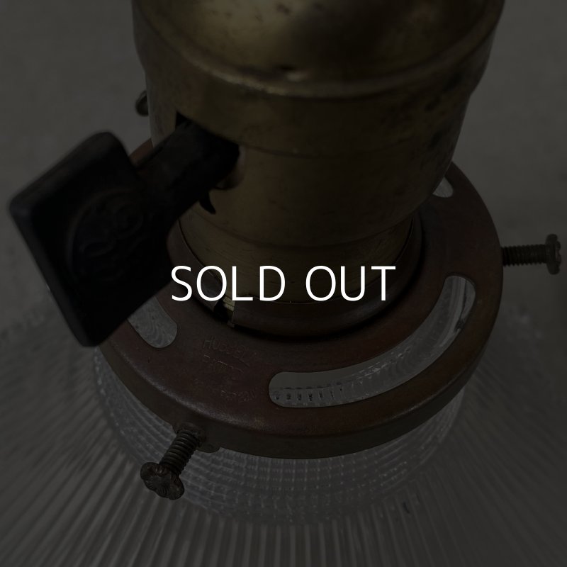 画像7: VINTAGE ANTIQUE LAMP ヴィンテージ アンティーク 吊り下げライト / ライト ペンダントライト ガラスシェード  スカート HUBBELL GE 天井照明 店舗什器 アメリカ (2)