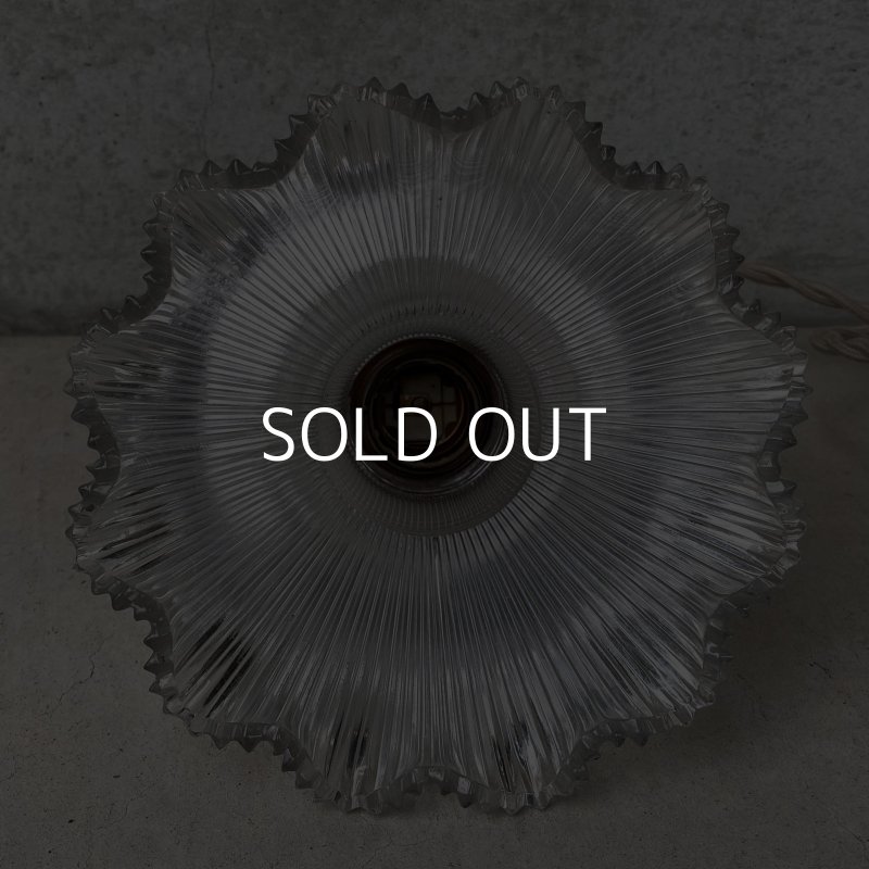 画像5: VINTAGE ANTIQUE LAMP ヴィンテージ アンティーク 吊り下げライト / ライト ペンダントライト ガラスシェード  スカート HUBBELL GE 天井照明 店舗什器 アメリカ (2)