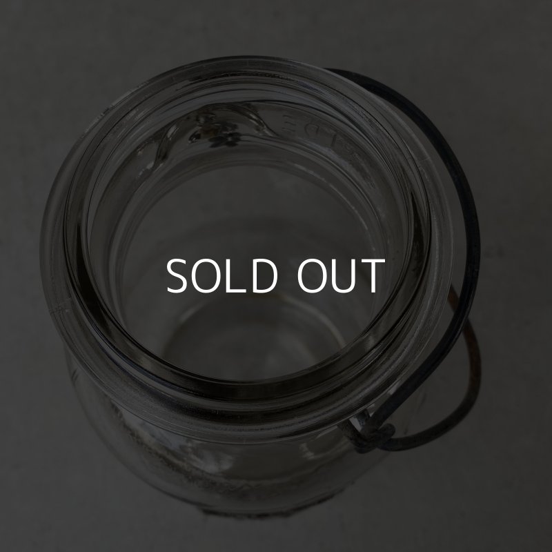 画像7: VINTAGE ANTIQUE BALL IDEAL JAR ヴィンテージ アンティーク ボール ジャー ガラス瓶 アメリカ / ワイヤー付き クリアー ディスプレイ ボトル 小物入れ 収納 店舗什器 G