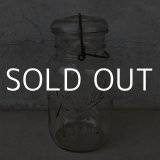 VINTAGE ANTIQUE BALL IDEAL JAR ヴィンテージ アンティーク ボール ジャー ガラス瓶 アメリカ / ワイヤー付き クリアー ディスプレイ ボトル 小物入れ 収納 店舗什器 G
