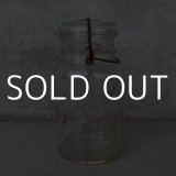 VINTAGE ANTIQUE BALL IDEAL JAR ヴィンテージ アンティーク ボール ジャー ガラス瓶 アメリカ / ワイヤー付き クリアー ディスプレイ ボトル 小物入れ 収納 店舗什器 F