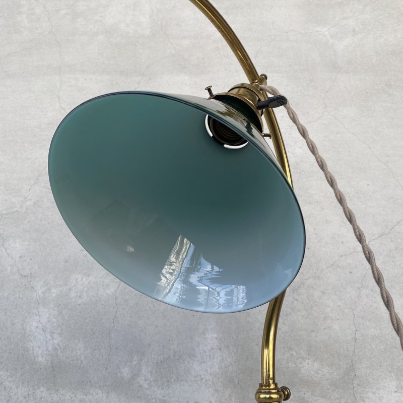 画像6: VINTAGE ANTIQUE FARIES C ARM CARVED ARM DESK LAMP ヴィンテージ アンティーク フェアリーズ C型 カーブアーム デスクランプ スタンドライト / ランプ インダストリアル HUBBELL コレクタブル 照明 店舗什器 アメリカ USA