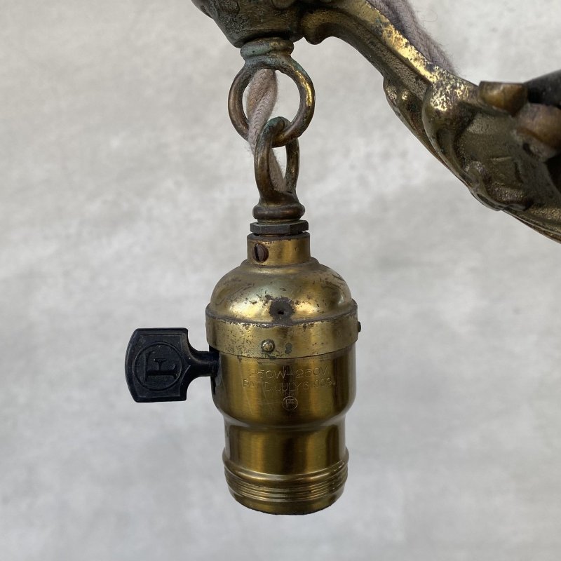 画像5: VINTAGE ANTIQUE LIGHT ヴィンテージ アンティーク シャンデリア 吊り下げライト  照明 / 2灯 ライト ペンダントライト 天井照明 店舗什器 アメリカ USA (2)