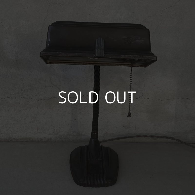 画像2: VINTAGE ANTIQUE DESKLAMP ヴィンテージ アンティーク デスクランプ スタンドライト 卓上ライト テーブルランプ 照明 / グースネック アイアン 鉄 店舗什器 アメリカ