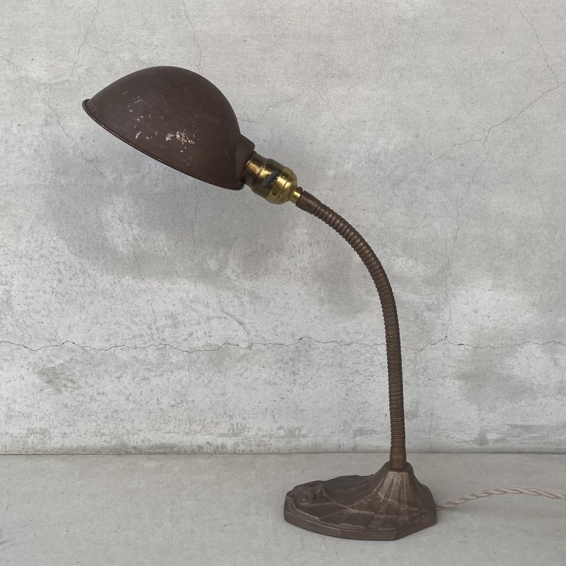 画像4: VINTAGE ANTIQUE FARIES DESKLAMP  ヴィンテージ アンティーク フェアリーズ デスクランプ スタンドライト 卓上ライト 照明 / コレクタブル グースネック  店舗什器 アメリカ (2)