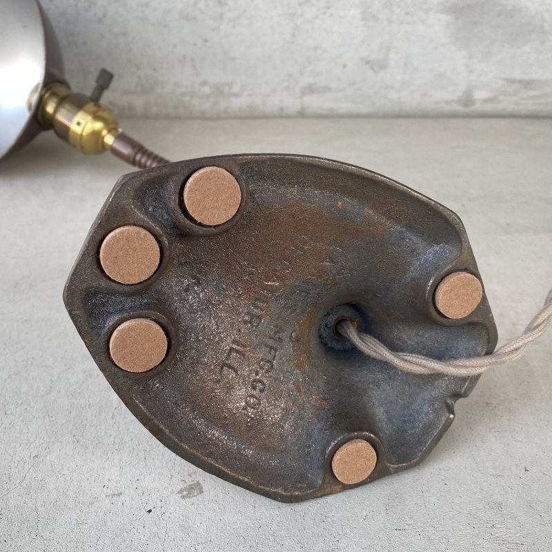 画像6: VINTAGE ANTIQUE  FARIES DESKLAMP ヴィンテージ アンティーク フェアリーズ デスクランプ スタンドライト 卓上ライト 照明 / コレクタブル グースネック 店舗什器 アメリカ (1)