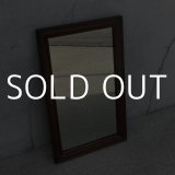 VINTAGE ANTIQUE WALL MIRROR ヴィンテージ アンティーク 鏡 ミラー 壁掛けミラー ウォールミラー / インテリア ウッド 木製 店舗什器 アメリカ (1)