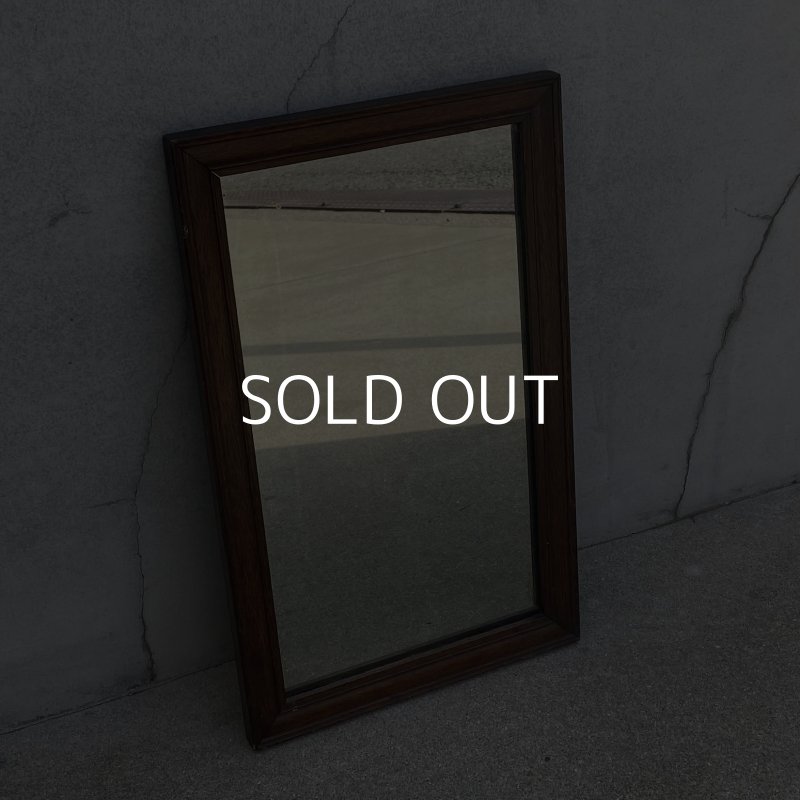 画像1: VINTAGE ANTIQUE WALL MIRROR ヴィンテージ アンティーク 鏡 ミラー 壁掛けミラー ウォールミラー / インテリア ウッド 木製 店舗什器 アメリカ (1)