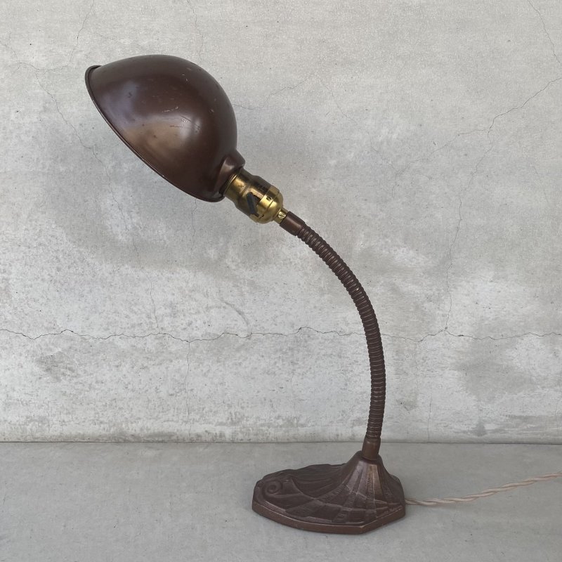 画像4: VINTAGE ANTIQUE  FARIES DESKLAMP ヴィンテージ アンティーク フェアリーズ デスクランプ スタンドライト 卓上ライト 照明 / コレクタブル グースネック 店舗什器 アメリカ (1)