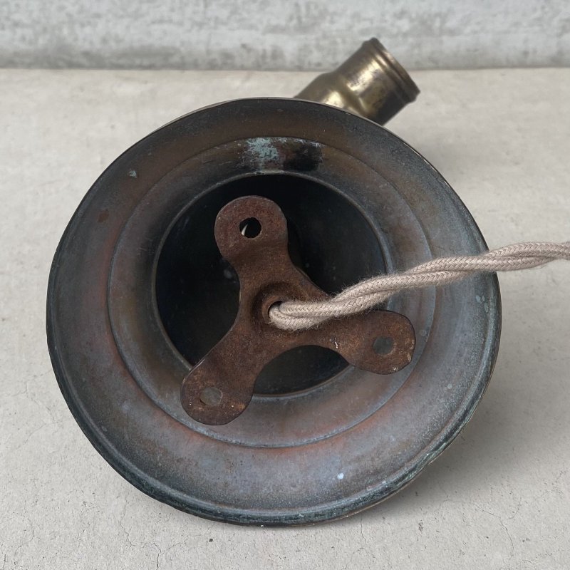 画像6: VINTAGE ANTIQUE LAMP LIGHT WALL LAMP ヴィンテージ アンティーク ライト ウォールランプ 壁付け照明 ブラケットランプ / ランプ 真鍮 店舗什器 アメリカ USA (2)