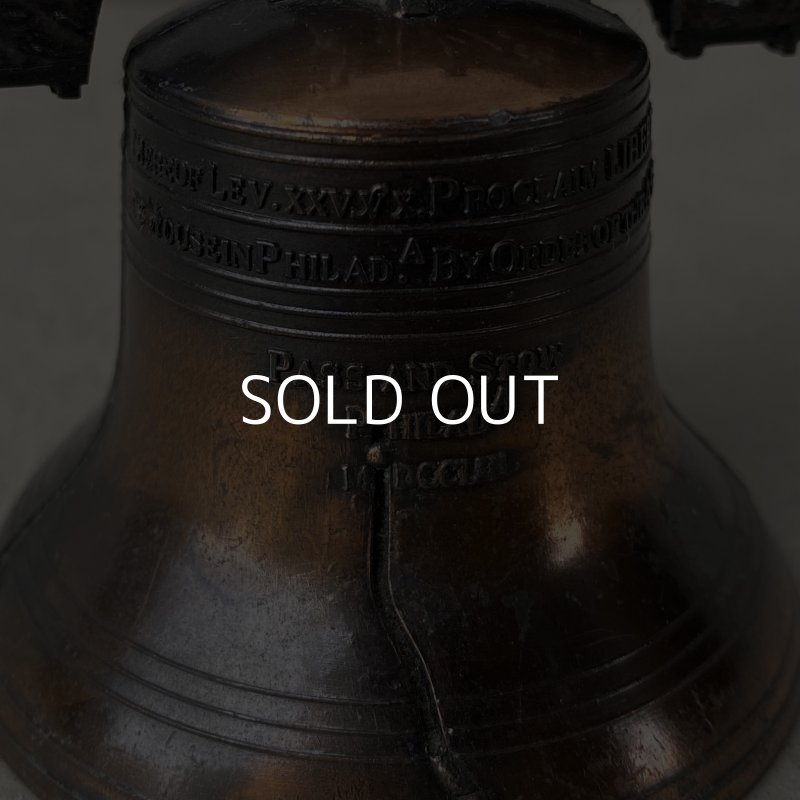 画像7: VINTAGE ANTIQUE LIBERTY BELL JAPANNED ヴィンテージ アンティーク リバティーベル 自由の鐘 ジャパンカラー ジャパンド 呼び鈴 / コレクタブル オブジェ 鈴 鐘 カウンターベル 雑貨 小物 アメリカ (2)