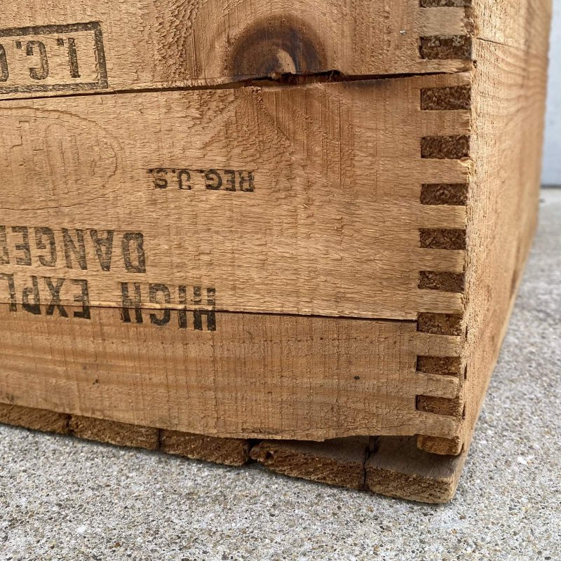 画像7: VINTAGE ANTIQUE WOOD CRATE WOODEN BOX DUPONT ヴィンテージ アンティーク ウッドボックス 木箱 / コレクタブル 収納 ケース ガレージ ガーデニング 店舗什器 アメリカ USA  (2)