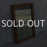 VINTAGE ANTIQUE WALL MIRROR ヴィンテージ アンティーク 鏡 ミラー 壁掛けミラー ウォールミラー / インテリア ウッド 木製 店舗什器 アメリカ (3)