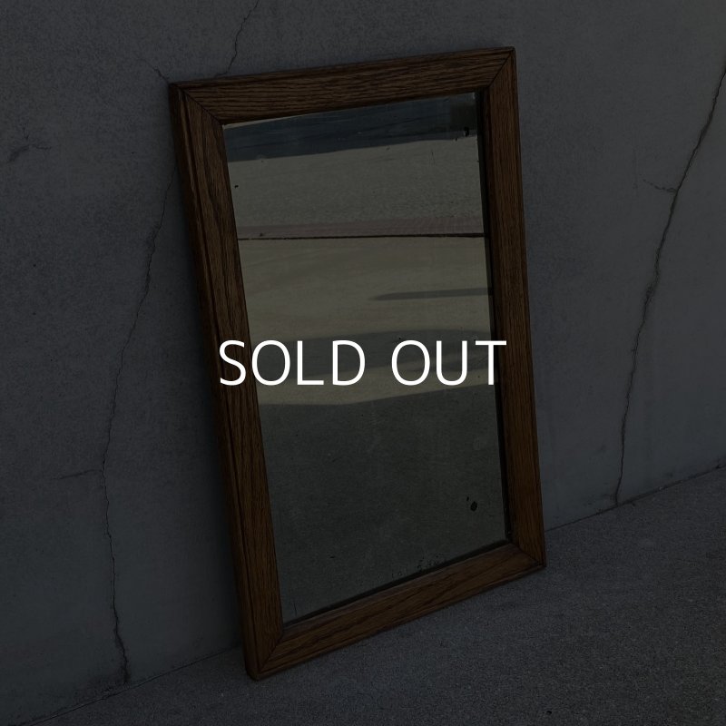 画像1: VINTAGE ANTIQUE WALL MIRROR ヴィンテージ アンティーク 鏡 ミラー 壁掛けミラー ウォールミラー / インテリア ウッド 木製 店舗什器 アメリカ (3)