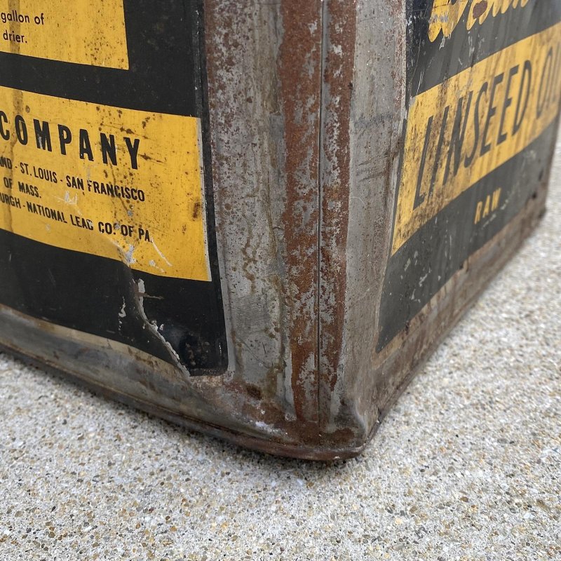 画像9: VINTAGE ANTIQUE DUTCH BOY ヴィンテージ アンティーク ダッチボーイ TIN缶 オイル缶  / コレクタブル インダストリアル ガレージ ディスプレイ 企業物 アメリカ  (2)