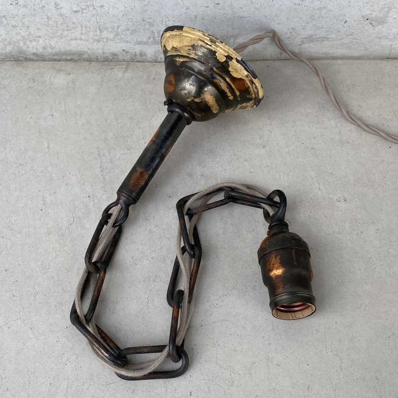 画像3: VINTAGE ANTIQUE LIGHTING JAPANNEDCOPPERFINISH ヴィンテージ アンティーク 吊り下げライト ウォールランプ 壁付けランプ ジャパンド / ライト ペンダントライト ブラケットランプ ジャパンカラー 天井照明 店舗什器 アメリカ (3)