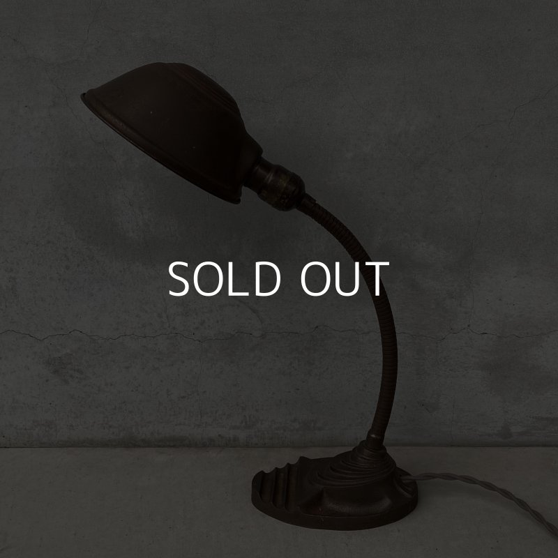 画像4: VINTAGE ANTIQUE DESKLAMP EAGLE ヴィンテージ アンティーク デスクランプ スタンドライト 卓上ライト 照明 / グースネック インダストリアル アイアン 鉄 店舗什器 アメリカ