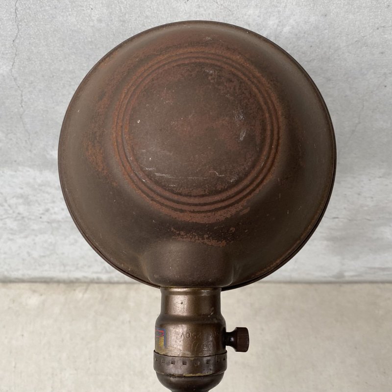 画像8: VINTAGE ANTIQUE DESKLAMP EAGLE ヴィンテージ アンティーク デスクランプ スタンドライト 卓上ライト 照明 / グースネック インダストリアル アイアン 鉄 店舗什器 アメリカ