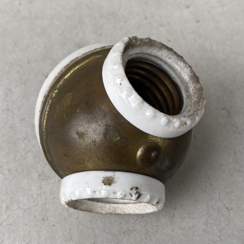 画像7: VINTAGE ANTIQUE CLUSTER SOCKET ヴィンテージ アンティーク クラスターソケット / ランプ ライト 2灯 コレクタブル インダストリアル 照明 アメリカ USA (2)