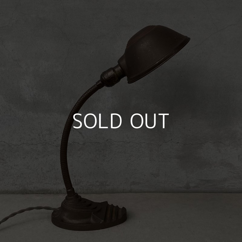 画像3: VINTAGE ANTIQUE DESKLAMP EAGLE ヴィンテージ アンティーク デスクランプ スタンドライト 卓上ライト 照明 / グースネック インダストリアル アイアン 鉄 店舗什器 アメリカ