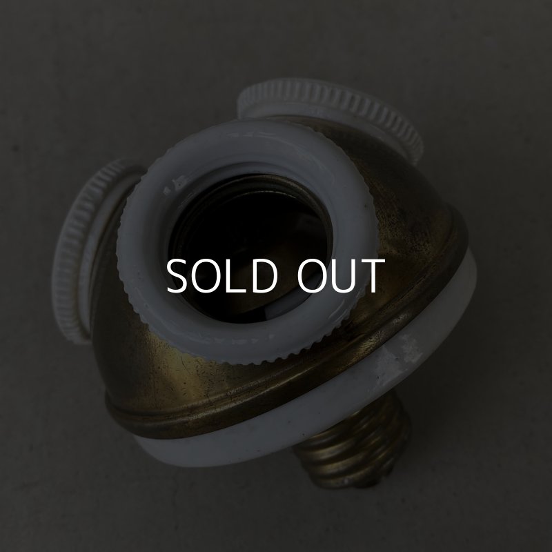 画像5: VINTAGE ANTIQUE CLUSTER SOCKET ヴィンテージ アンティーク クラスターソケット / ランプ ライト 3灯 コレクタブル インダストリアル 照明 アメリカ USA 