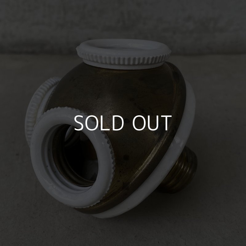 画像4: VINTAGE ANTIQUE CLUSTER SOCKET ヴィンテージ アンティーク クラスターソケット / ランプ ライト 3灯 コレクタブル インダストリアル 照明 アメリカ USA 