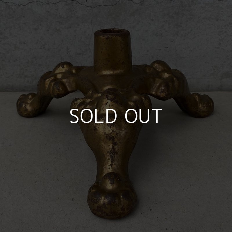 画像3: VINTAGE ANTIQUE FLAG STAND ヴィンテージ アンティーク フラッグスタンド 旗立て / ディスプレイ ツリースタンド キャストアイアン ゴールド 鋳物 店舗什器 アメリカ USA