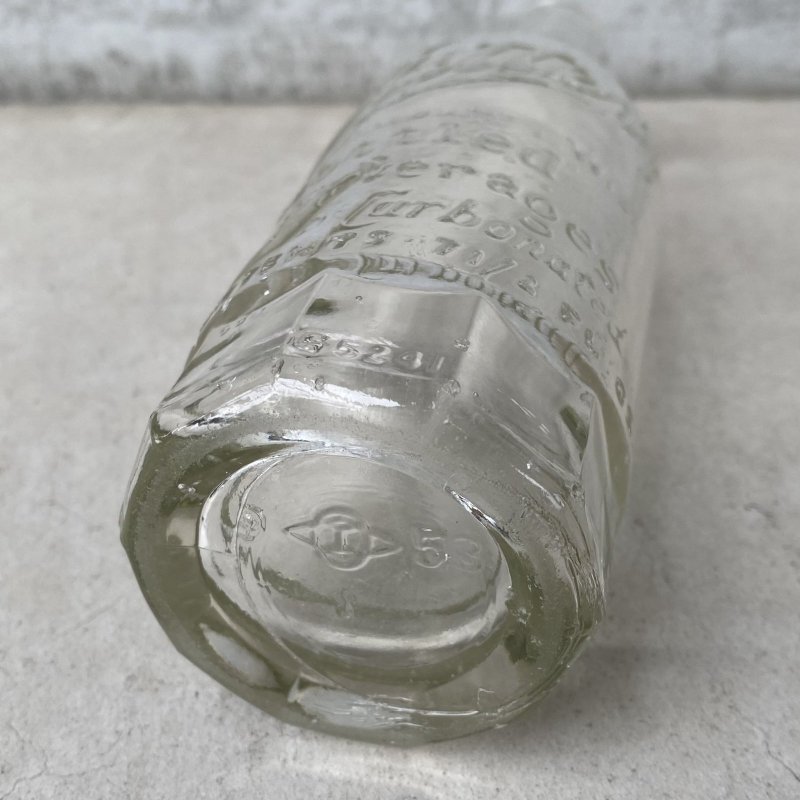 画像6: VINTAGE ANTIQUE BOTTLE RITTER'S ヴィンテージ アンティーク ガラス瓶 ガラスボトル  / ガラス ディスプレイ インテリア 花瓶  アメリカ USA (2)