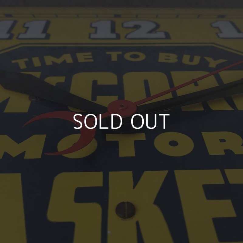 画像10: VINTAGE ANTIQUE WALL CLOCK MCCORD MOTOR GASKETS ヴィンテージ アンティーク ウォールクロック 壁掛け時計 / アドバタイジング コレクタブル モーター系 企業物 店舗什器 ガレージ アメリカ USA