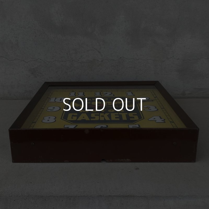 画像3: VINTAGE ANTIQUE WALL CLOCK MCCORD MOTOR GASKETS ヴィンテージ アンティーク ウォールクロック 壁掛け時計 / アドバタイジング コレクタブル モーター系 企業物 店舗什器 ガレージ アメリカ USA