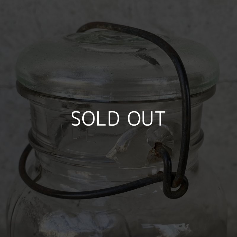 画像9: VINTAGE ANTIQUE BALL IDEAL JAR ヴィンテージ アンティーク ボール ジャー ガラス瓶 アメリカ / ワイヤー付き クリアー ディスプレイ ボトル 小物入れ 収納 店舗什器 E