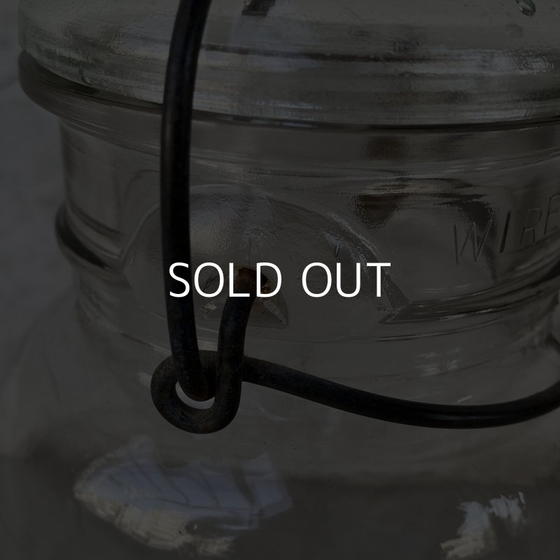 画像8: VINTAGE ANTIQUE BALL IDEAL JAR ヴィンテージ アンティーク ボール ジャー ガラス瓶 アメリカ / ワイヤー付き クリアー ディスプレイ ボトル 小物入れ 収納 店舗什器 E