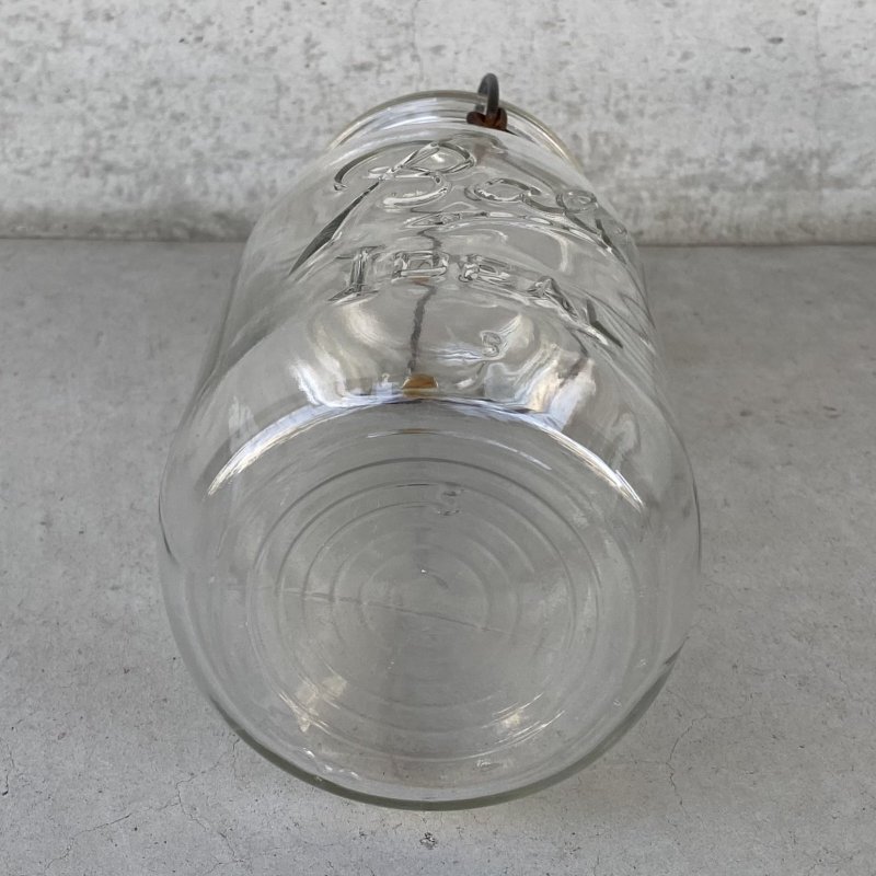 画像6: VINTAGE ANTIQUE BALL IDEAL JAR ヴィンテージ アンティーク ボール ジャー ガラス瓶 アメリカ / ワイヤー付き クリアー ディスプレイ ボトル 小物入れ 収納 店舗什器 (8)