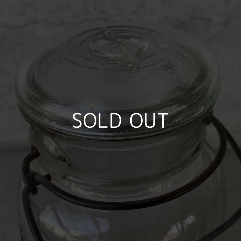 画像10: VINTAGE ANTIQUE BALL IDEAL JAR ヴィンテージ アンティーク ボール ジャー ガラス瓶 アメリカ / ワイヤー付き クリアー ディスプレイ ボトル 小物入れ 収納 店舗什器 E