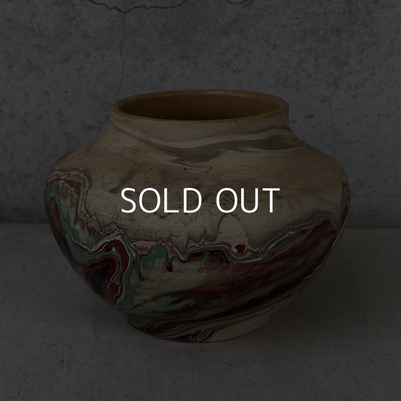 画像2: VINTAGE ANTIQUE NEMADJI POTTERY INDIAN NATIVE CLAY ヴィンテージ アンティーク ネマジ ポタリー ネイティブクレイ 陶器 花瓶 / インディアン コレクタブル オブジェ インテリア 鉢 壺 フラワーベース  アメリカ