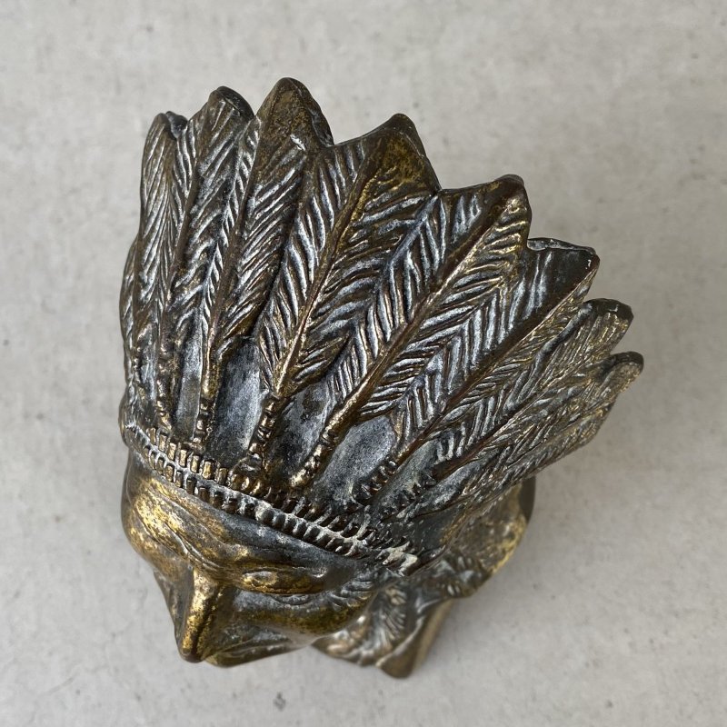 画像6: VINTAGE ANTIQUE INDIAN STATUE ヴィンテージ アンティーク インディアン オブジェ / コレクタブル インテリア 置物 雑貨 ネイティブアメリカン アメリカ (4)