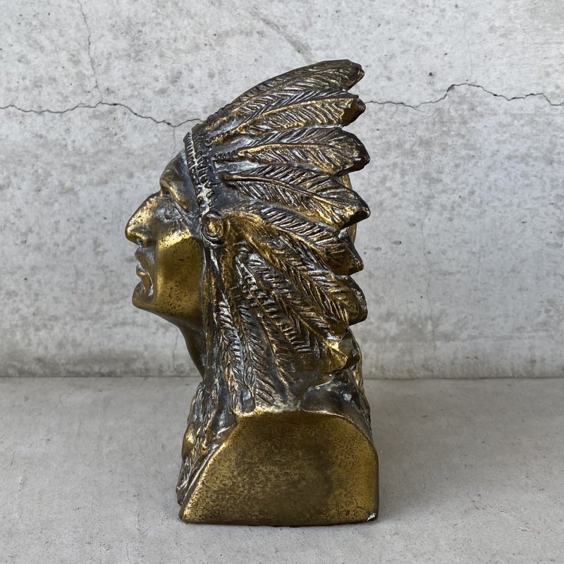 画像5: VINTAGE ANTIQUE INDIAN STATUE ヴィンテージ アンティーク インディアン オブジェ / コレクタブル インテリア 置物 雑貨 ネイティブアメリカン アメリカ (4)