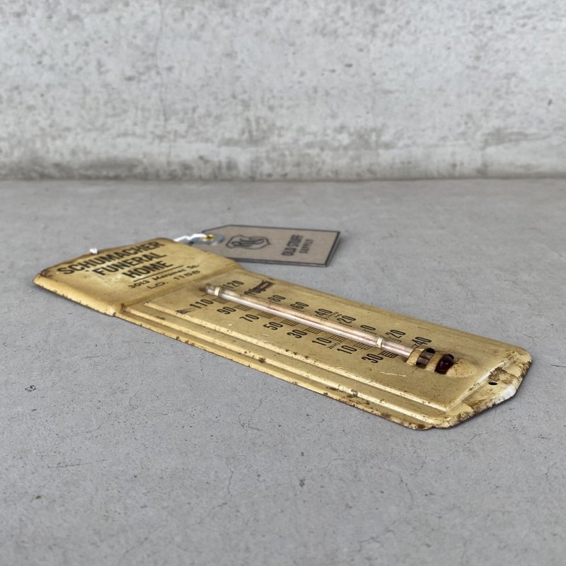 画像4: VINTAGE ANTIQUE THERMOMETER ヴィンテージ アンティーク 温度計 / コレクタブル オブジェ ディスプレイ ウォールインテリア ブリキ 雑貨  小物 アメリカ (3)