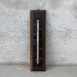 VINTAGE ANTIQUE THERMOMETER ヴィンテージ アンティーク 温度計 / コレクタブル オブジェ ディスプレイ ウッド 雑貨 木製 アメリカ (1)