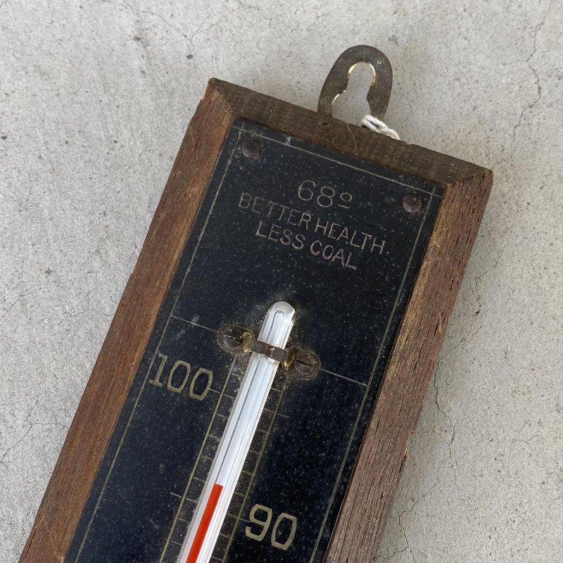 画像5: VINTAGE ANTIQUE THERMOMETER ヴィンテージ アンティーク 温度計 / コレクタブル オブジェ ディスプレイ ウッド 雑貨 木製 アメリカ (1)
