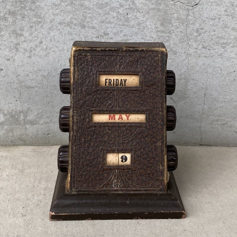 画像2: VINTAGE ANTIQUE DESK CALENDAR ヴィンテージ アンティーク カレンダー / 万年カレンダー パークシャーマン デスクカレンダー 卓上カレンダー 紙 雑貨 小物 アメリカ