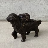 VINTAGE COINBANK PIGGY BANK  ST BERNARD ヴィンテージ 貯金箱 コインバンク / コレクタブル オブジェ キャストアイアン セントバーナード 犬 動物 鋳物 置物 アメリカ (2)