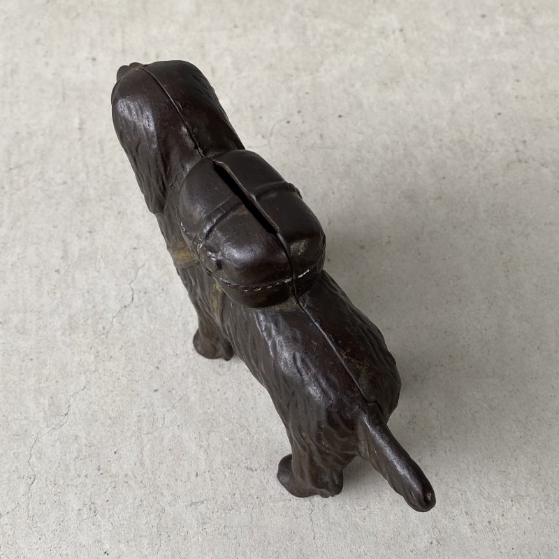 画像7: VINTAGE COINBANK PIGGY BANK  ST BERNARD ヴィンテージ 貯金箱 コインバンク / コレクタブル オブジェ キャストアイアン セントバーナード 犬 動物 鋳物 置物 アメリカ (1)