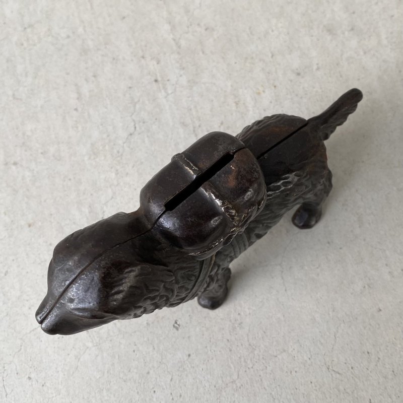 画像6: VINTAGE COINBANK PIGGY BANK  ST BERNARD ヴィンテージ 貯金箱 コインバンク / コレクタブル オブジェ キャストアイアン セントバーナード 犬 動物 鋳物 置物 アメリカ (2)